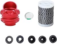 Vista 11 de SOPOGER Set de Mira Peep para Tiro con Arco 37/45 Grados 6X 8X con Clarificador y Lente de Núcleo Interno de 5 Tamaños, Accesorio de Cebo para Arco