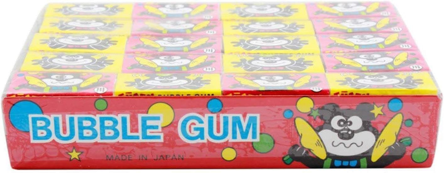 Tattoo Fusen Strawberry Flavored Bubble Gums 5 Boxes (60 Pieces) - 8.89 Oz