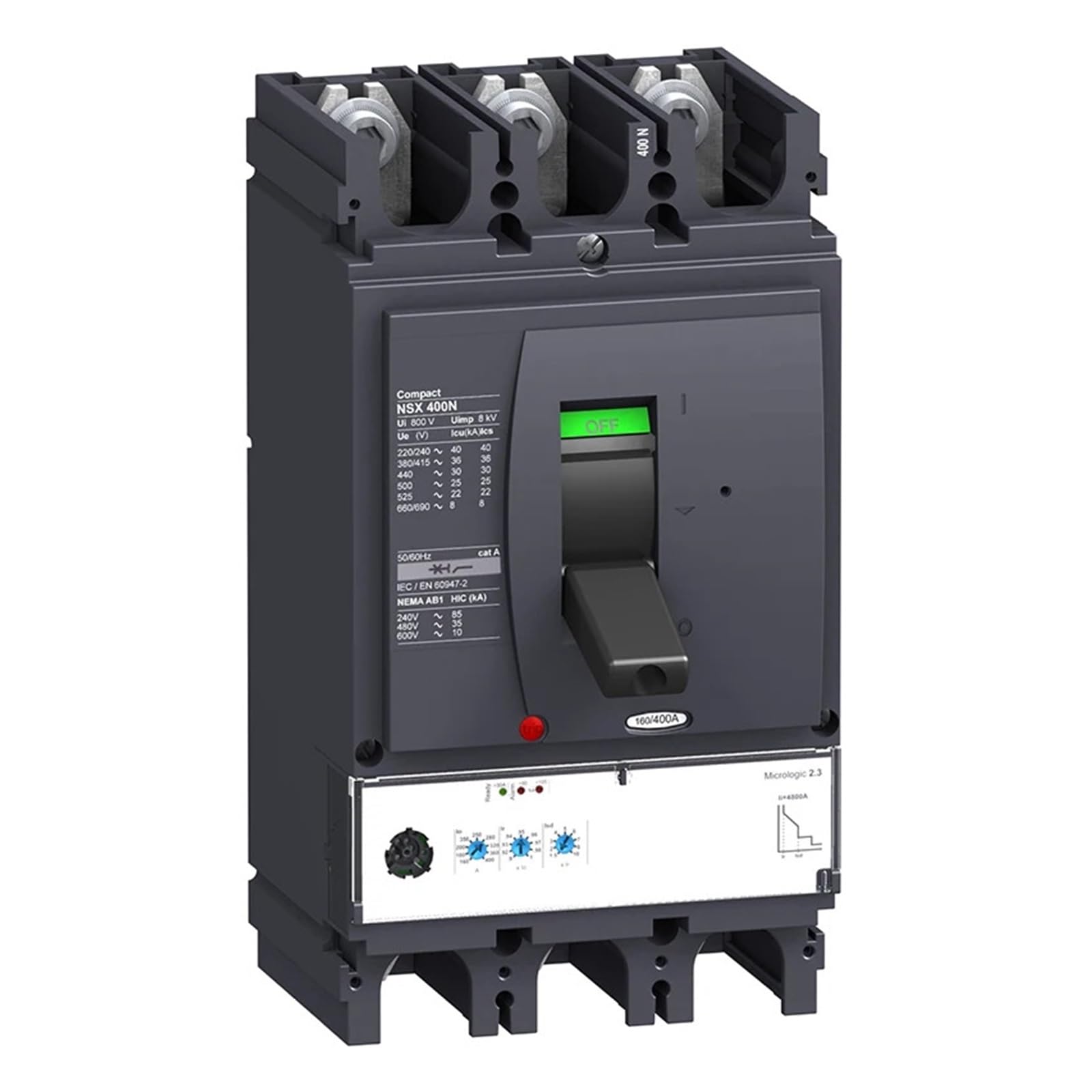 MCCB NSX400N disjoncteur 250A tripolaire pour armoire - 2
