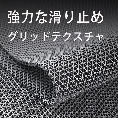 COOCYY 滑り止めマット シリコン 厚さ5mm レッド 120cm×1250cm 転倒防止 抗菌防カビ 有孔速乾 折りたたみ自由カット 屋内屋外兼用 浴室 介護 温泉 玄関 駐車場 [3]
