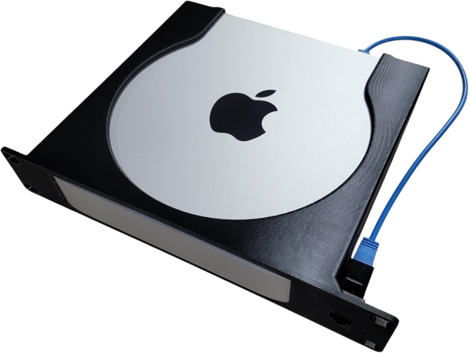 10-Inch Rack Mount for Apple Mac mini M2 M1 2011-2023 1U, Front Network Port with Keystone and Cable Included (White)