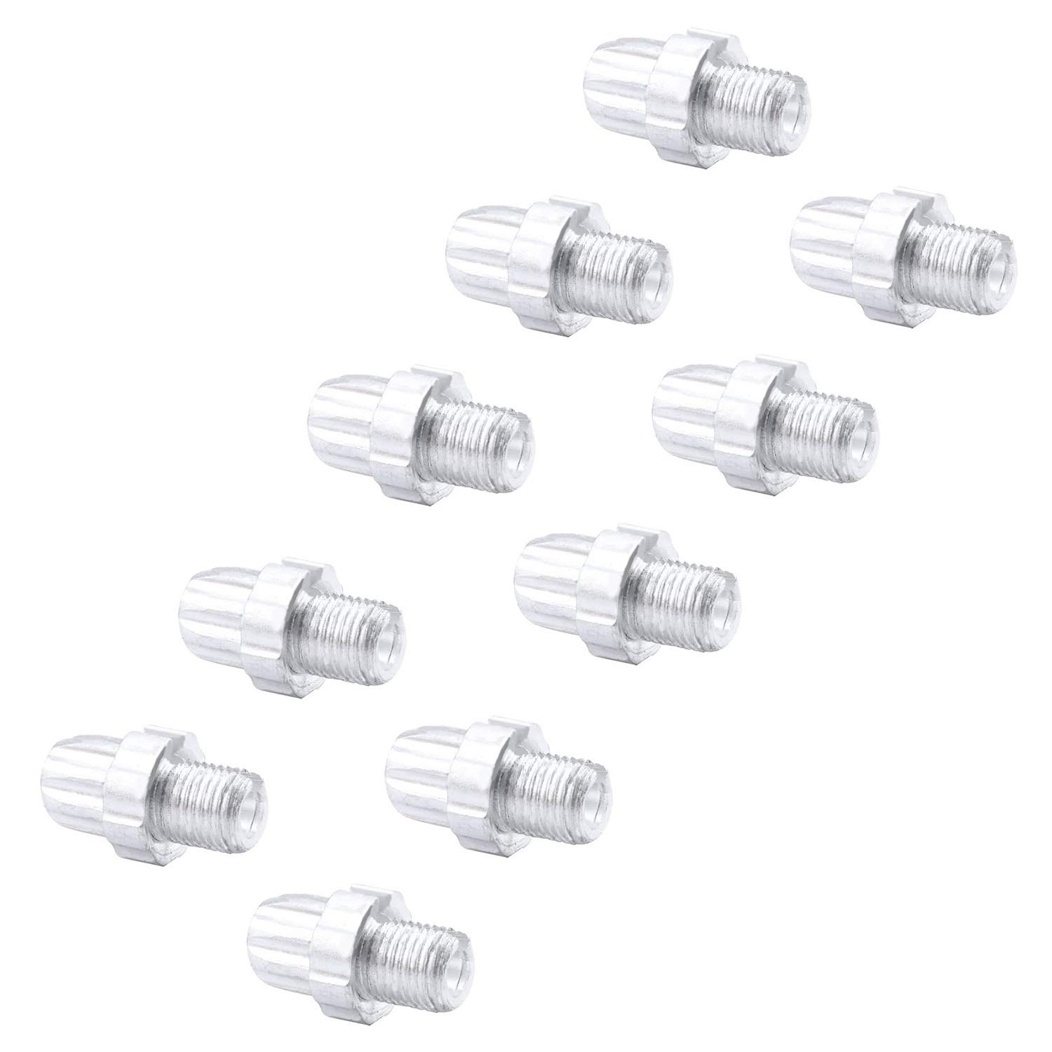 Pofet Silver 10Pcs Aluminum Bike Brake Handle Adjustment Screws Bike Accessories