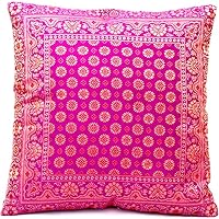 Federa Per Cuscino In Seta Fatta A Mano, Motivo Mandala, 40x40 Cm - Colore Arancio Ruggine, Cerniera Invisibile - 5