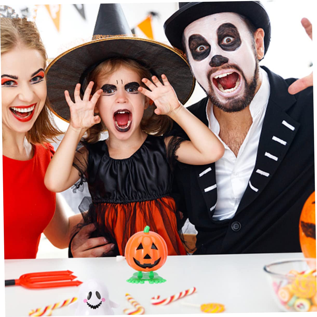 BESTonZON 45 Pièces Jouets à Remontoir Citrouille Halloween Jouets Sauteurs pour Mécanique pour Fête Dhalloween