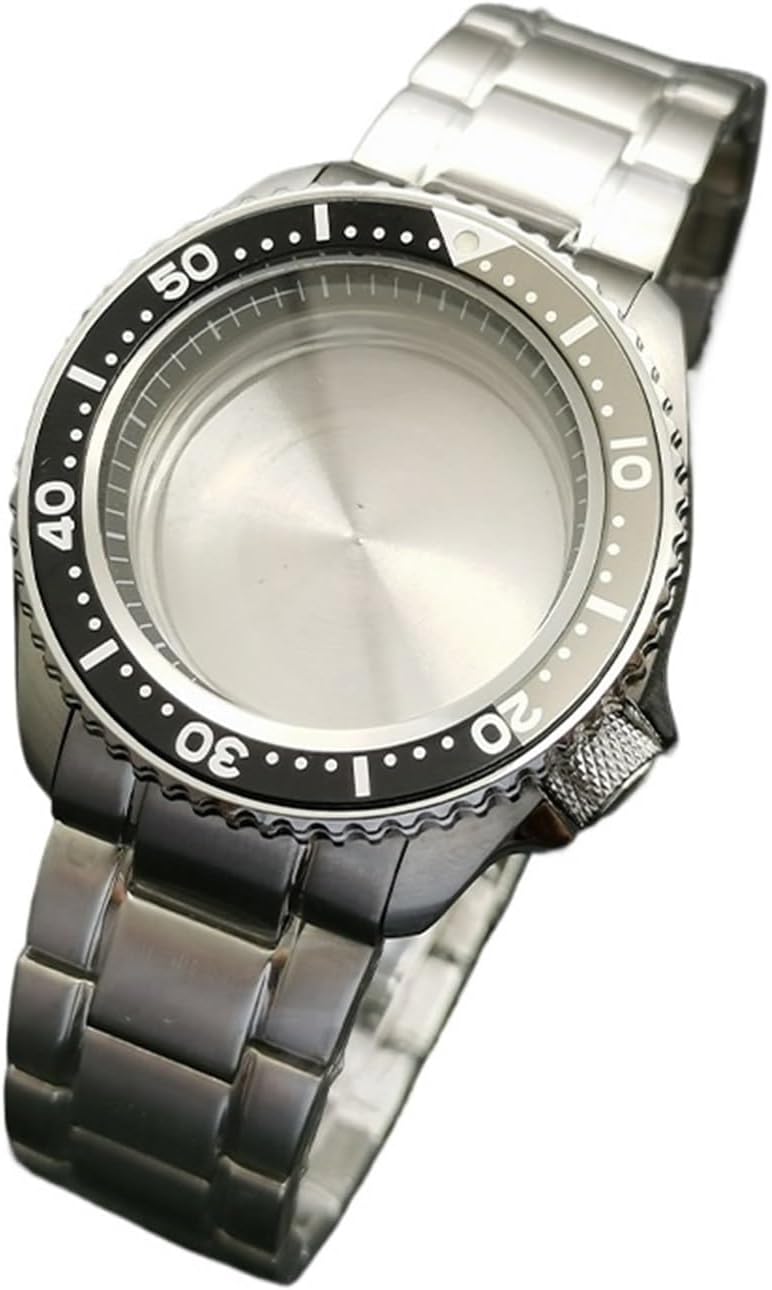 42mm SKX007 Watch Case with Flat Sapphire Glass - Compatible with NH35 NH36 4R 7S Movements