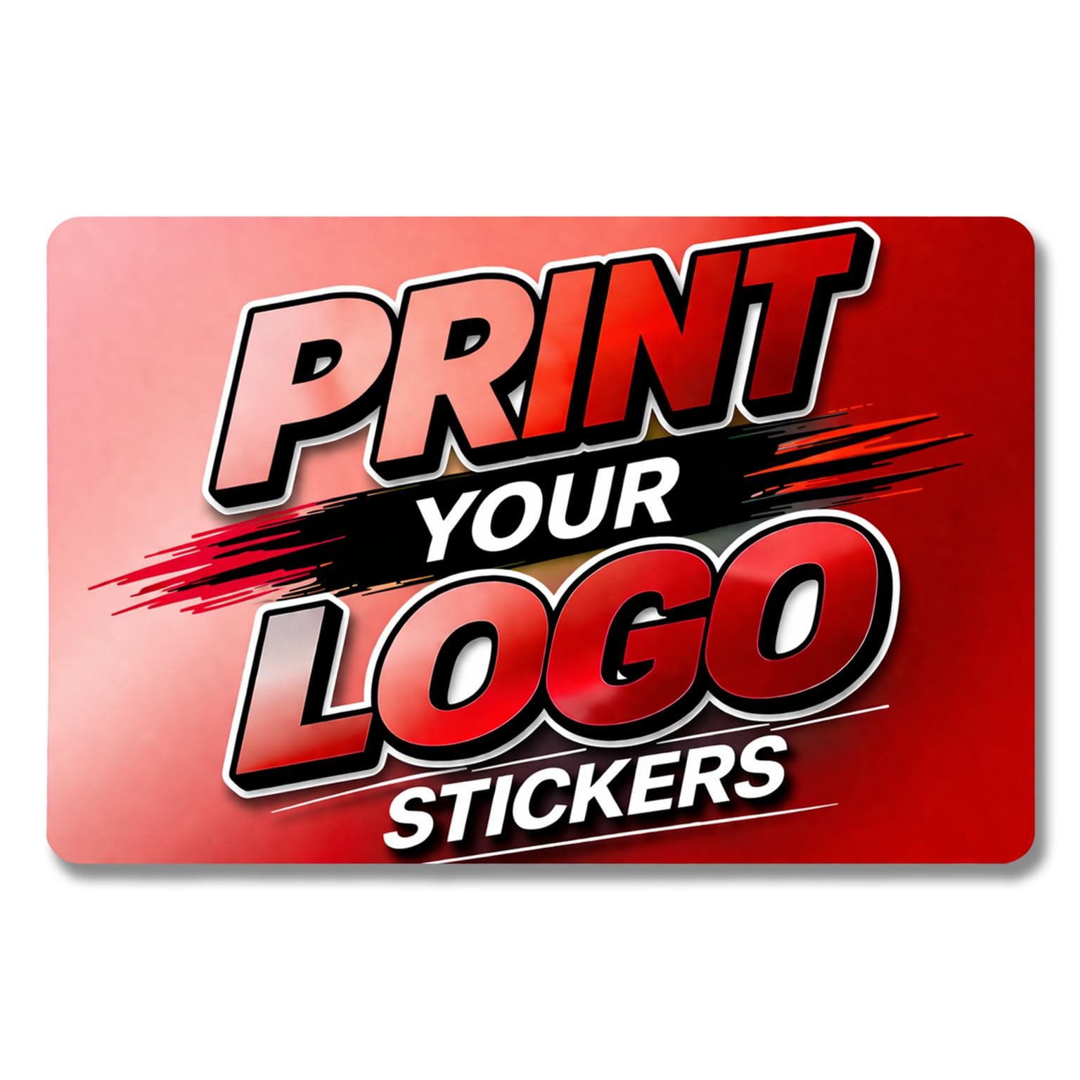 Custom Sticker Custom Stickers Rectangle 75 x 35 mm Custom Vinyl Sticker Personalised Waterproof Stickers Custom Any Photo, Logo Colour or Text