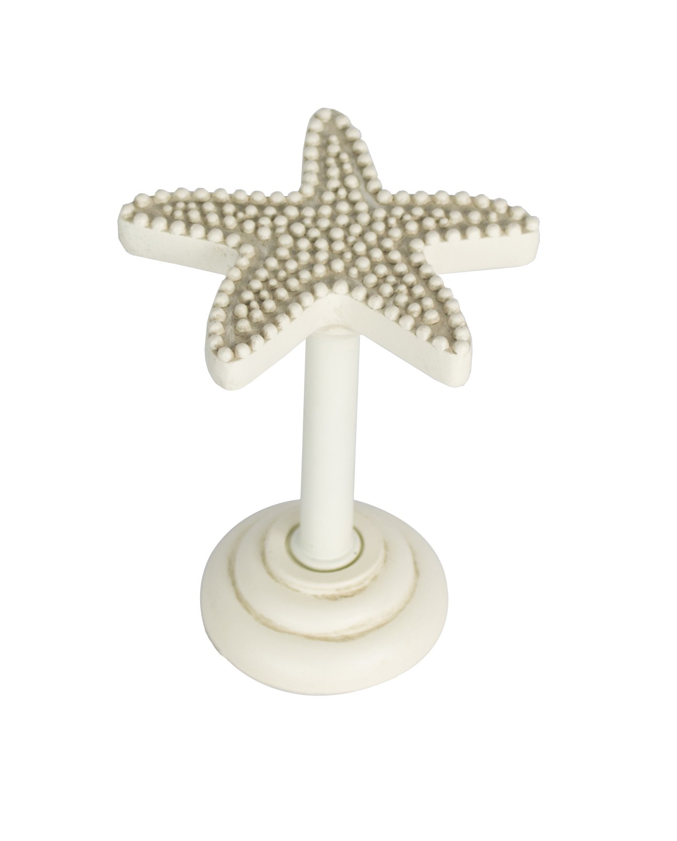 Urbanest Starfish Medallion, 3 1/4-inch Wide, Ivory