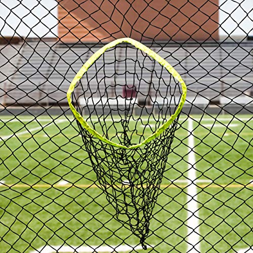 Forza Football Quarterback Target Net | 8Ft X 8Ft Portable Quarterback Net Football Equipment | Football Training Equipment | Carry Bag And Steel U-Pegs Included #TOP1