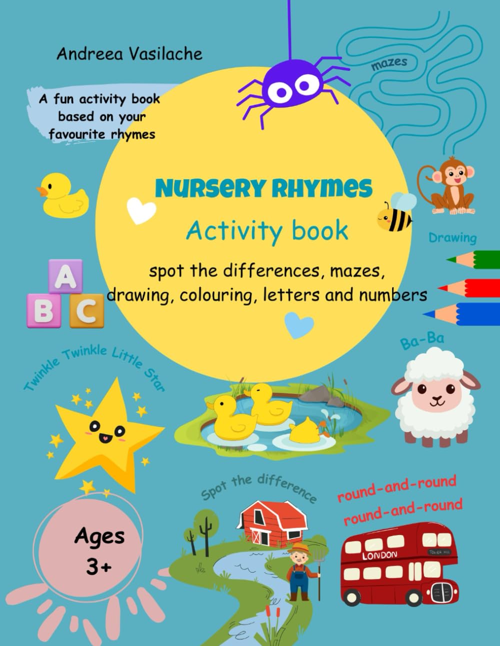 Nursery Rhymes Activity Book: Fun & Educational Activities Based on Classic Rhymes!