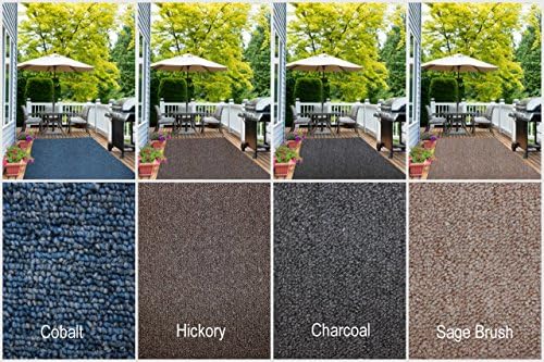 KOECKRITZ Indoor - Outdoor Area Rug Runners. Great Solution for Covering Decks, Balconies, Patios, etc. Multiple Colors (4' x 12', Cobalt)