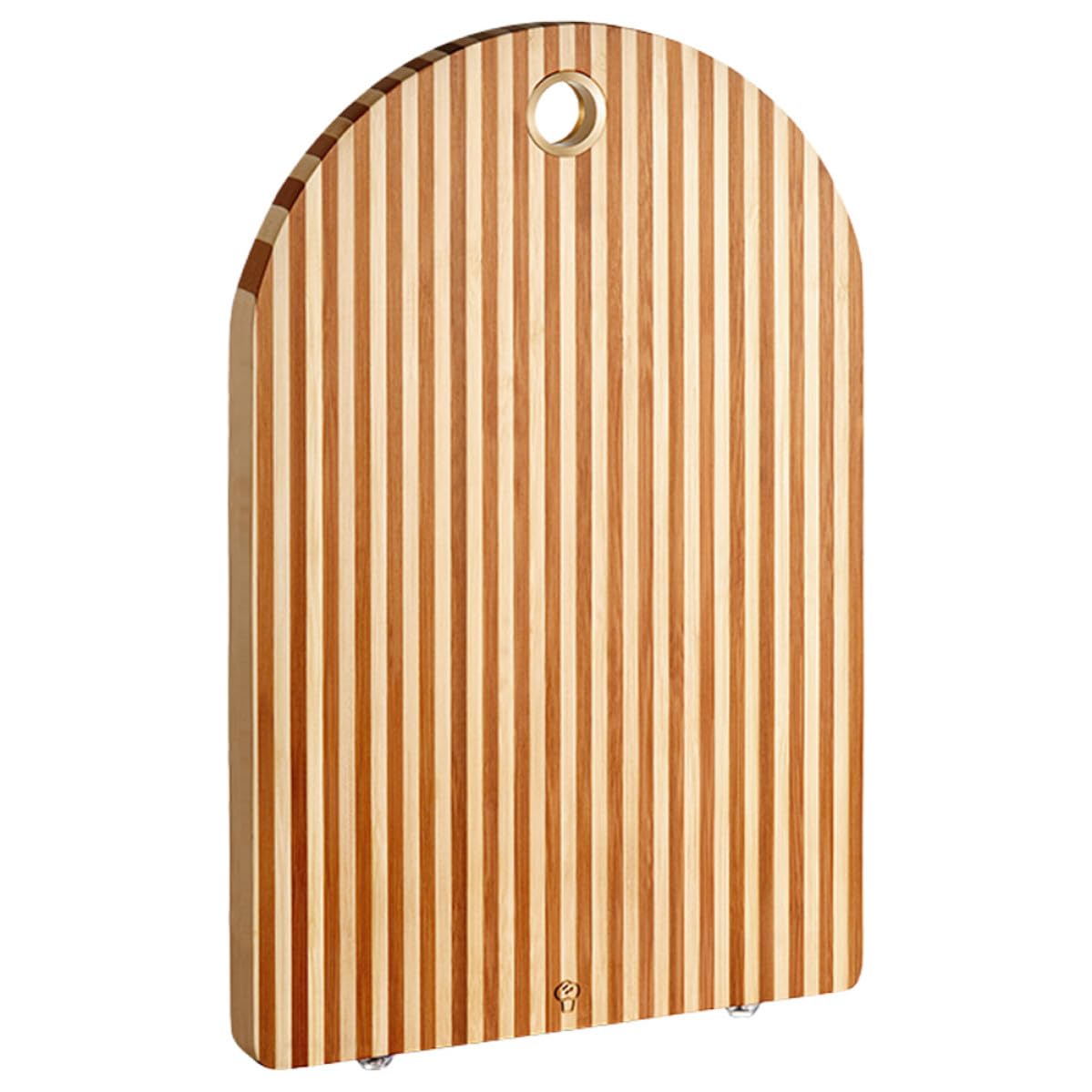 Tagliere da Cucina in Legno, Design a Righe, Foro per Appenderlo