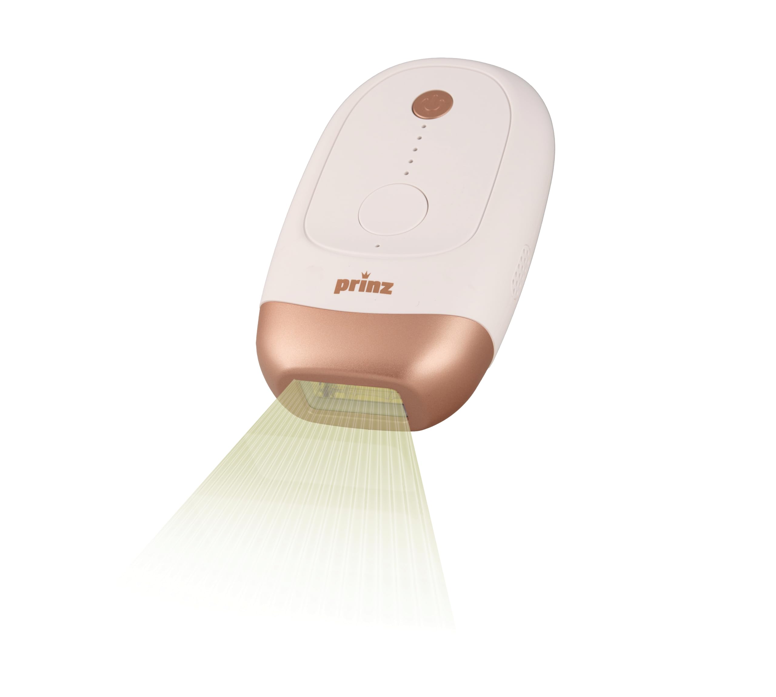 Prinz IPL PZ-IPL1 - 999.999 Impulsos 5 Niveles de Energía, 2 Zonas de Luz (Grande/Pequeño), Filtro UV, Sensor de contacto con la piel, Pantalla LED, Apagado Automático, Incluye Fuente de Alimentación