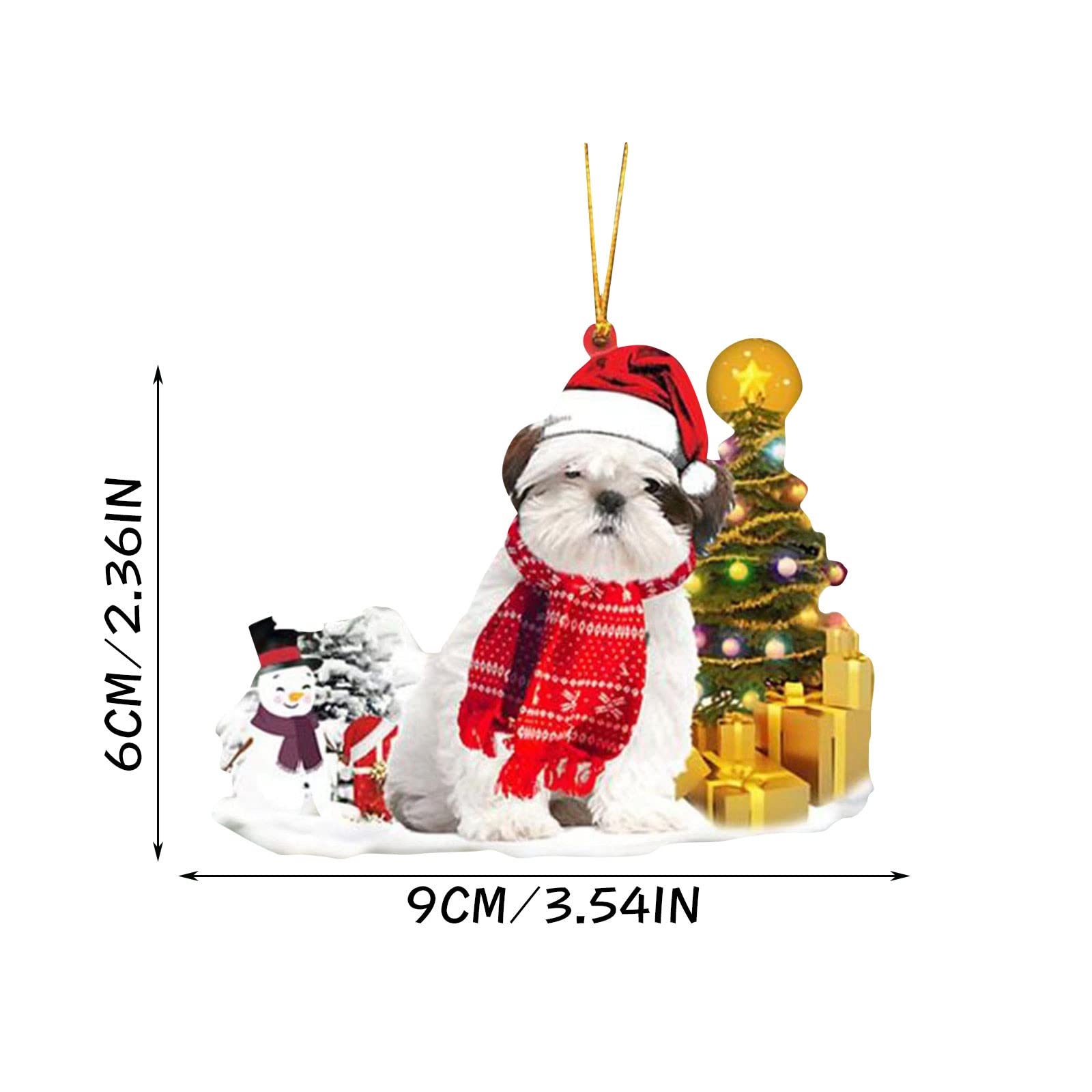 Amazon.co.jp: Muised Christmas and Dog アクリル素材 かわいい