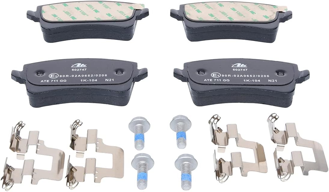ATE Original Semi-Metallic Rear Disc Brake Pad Set 602747 for Audi