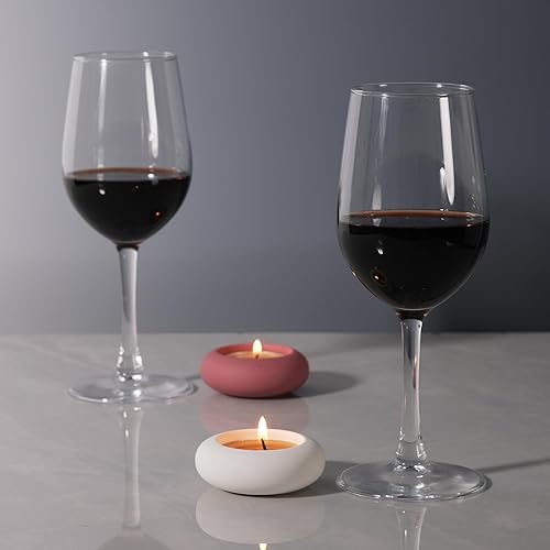 Miniatura 8 de Juego de 8 portavelas decorativos hechos a mano con diseño de guijarros, hechos a mano, decoración del hogar para calmar la estética terrosa,