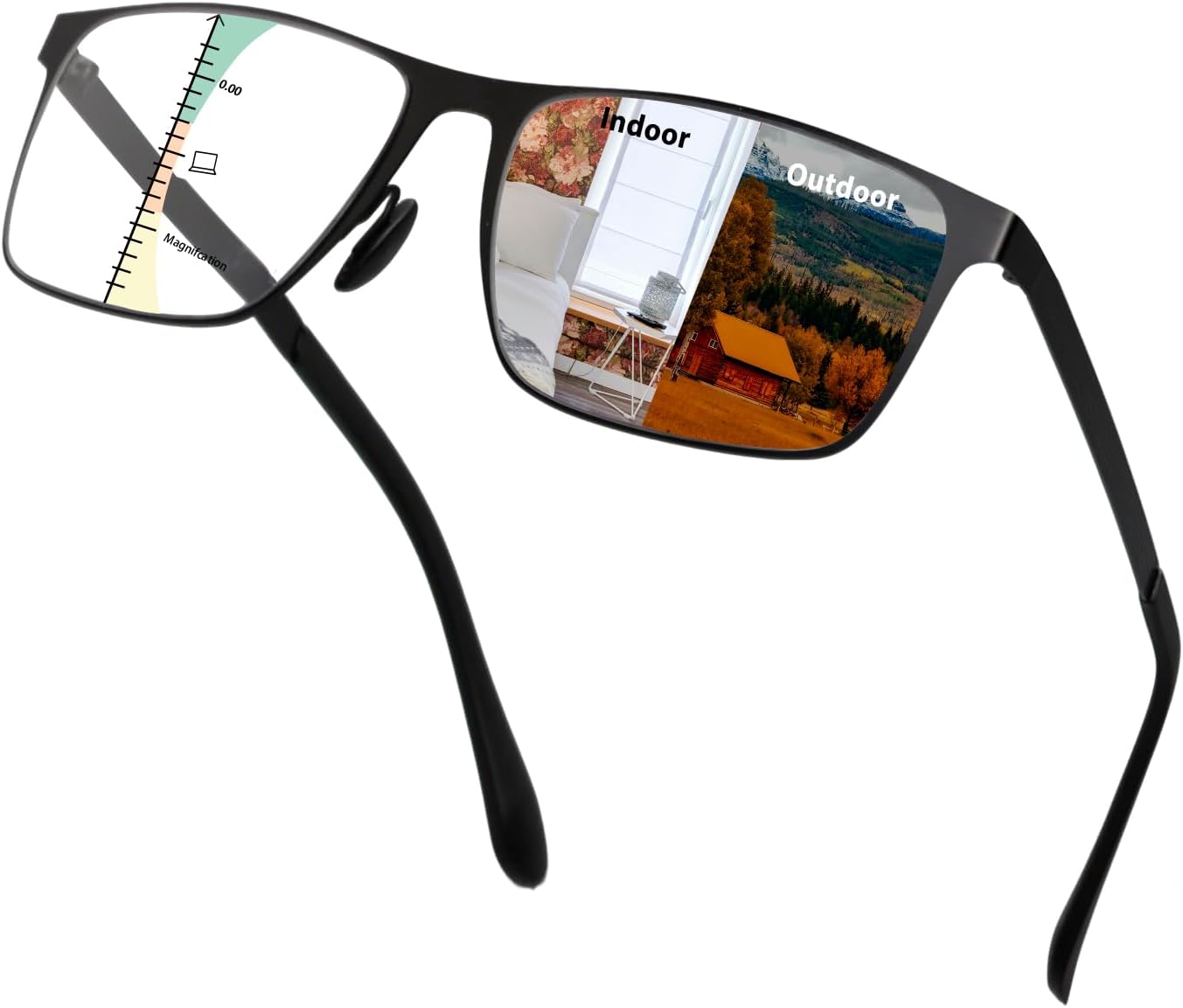 Progressive Multifocus Reading Glasses Anti Blue Light Photochromic/Bifocal Reading Glasses for men UV Protection