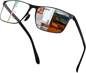 Progressive Multifocus Reading Glasses Anti Blue Light Photochromic/Bifocal Reading Glasses for men UV Protection