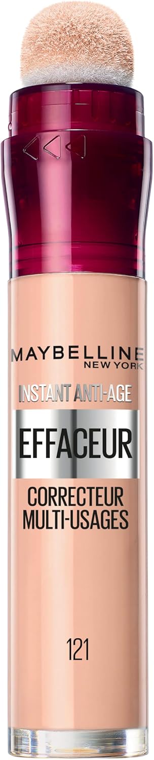 Maybelline New York – Concealer vloeibaar – Instant Anti-Aging – Tint: Lichte Honing (121) – 6,8 ml