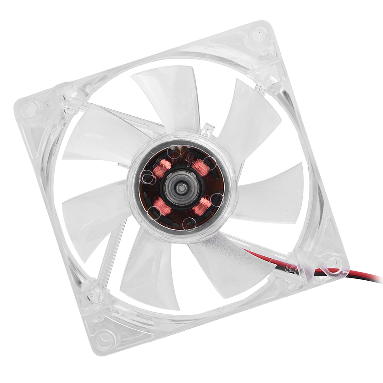 Amazon.co.jp: ケースファン 80mm LED冷却ファン 12V 4ピン 静音PC