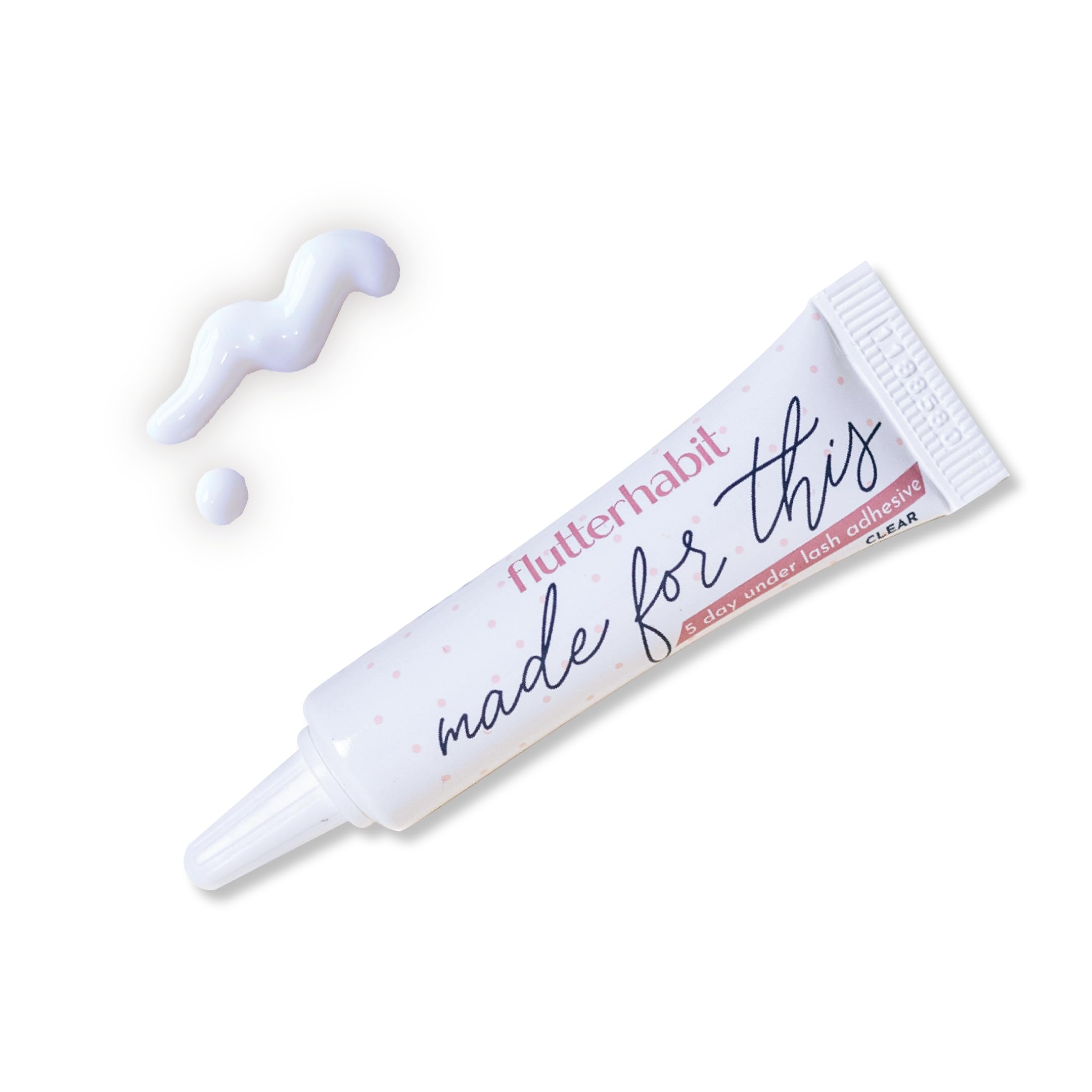 FlutterHabit Made for This Adhesive Clear for Eyelash Extensions - Your Ultimate All-Day Hold Lash Cluster Glue for