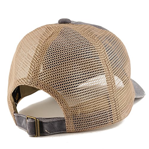 Gorra trucker malla con visera desgastada modelo STL miniatura 2