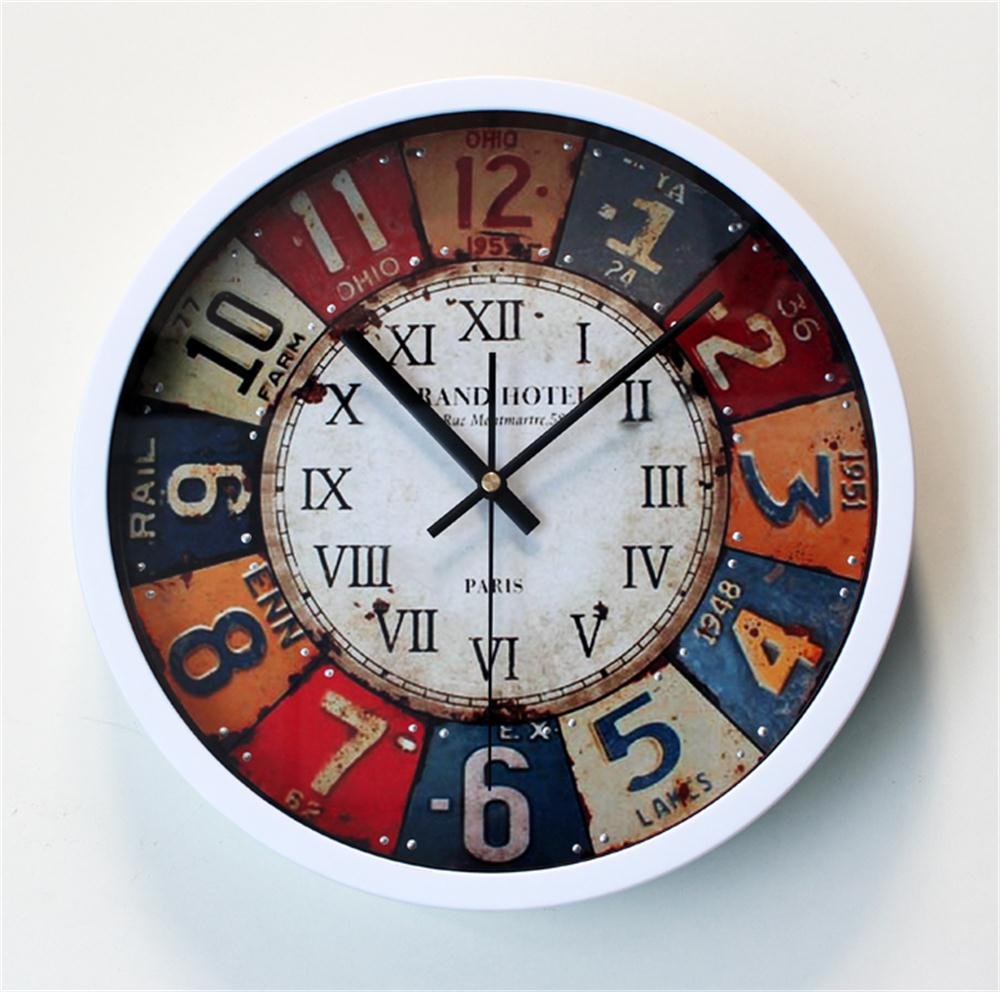 Analog Atomic Wall Clock Home & Kitchen