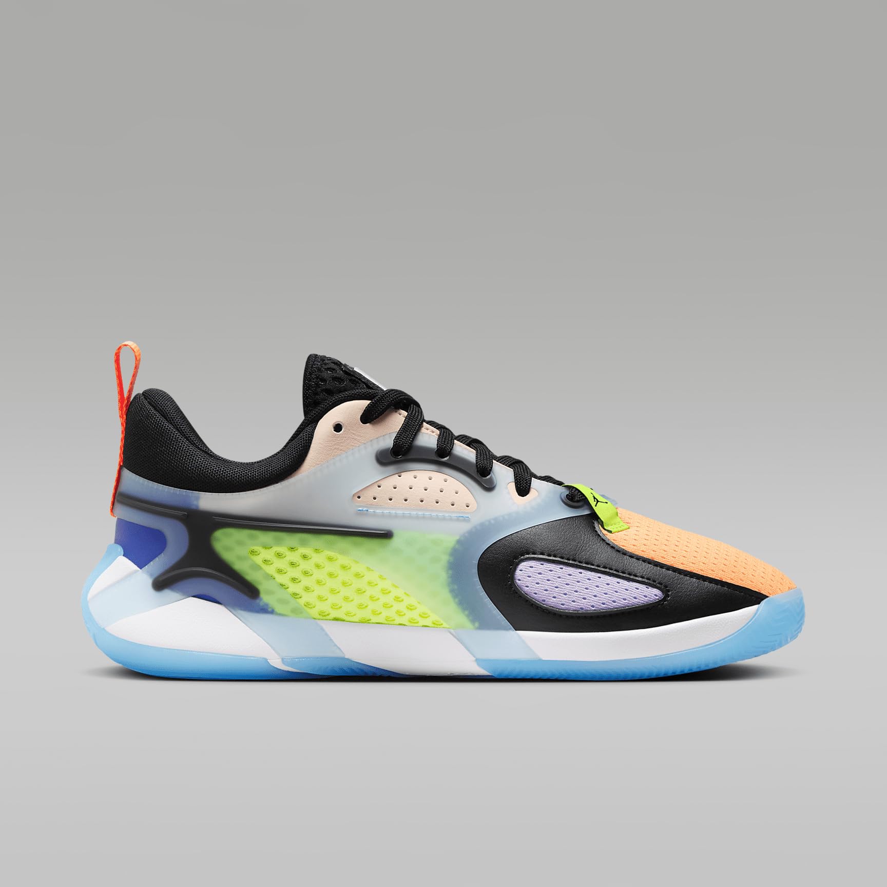 Jordan Heir - Zapatos de baloncesto para mujer (FZ2471-018, negro/tinte carmesí/crema melocotón)