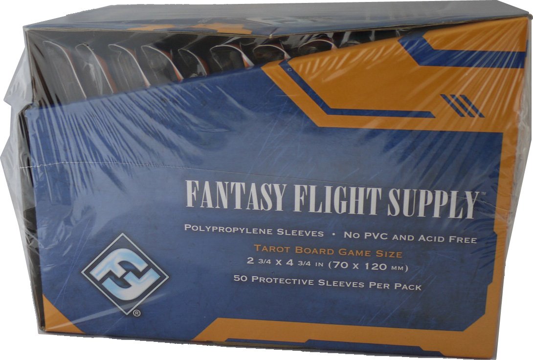 Fantasy Flight Card Sleeves (500x sleeves (10 packs), Clear Tarot (70x120mm)