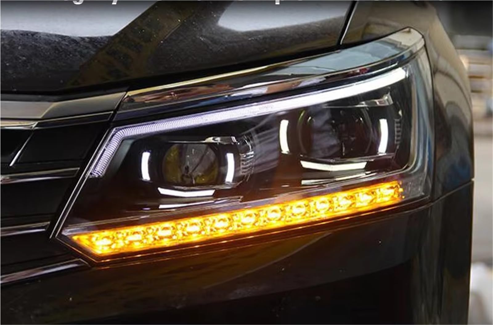 Gruppo fari per Auto Passat B8 2016-2018 Luci diurne USA Doppio proiettore Accessori per Auto Fari modificati