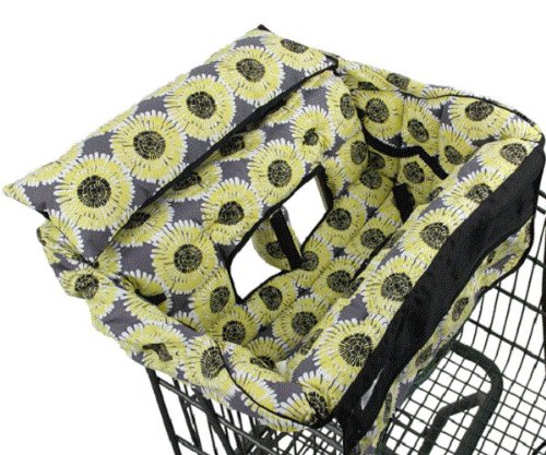 Buggy Bagg Elite - Shopping Cart Cover, Diaper Bag, and Changing Pad - ALL IN ONE! (Citron)