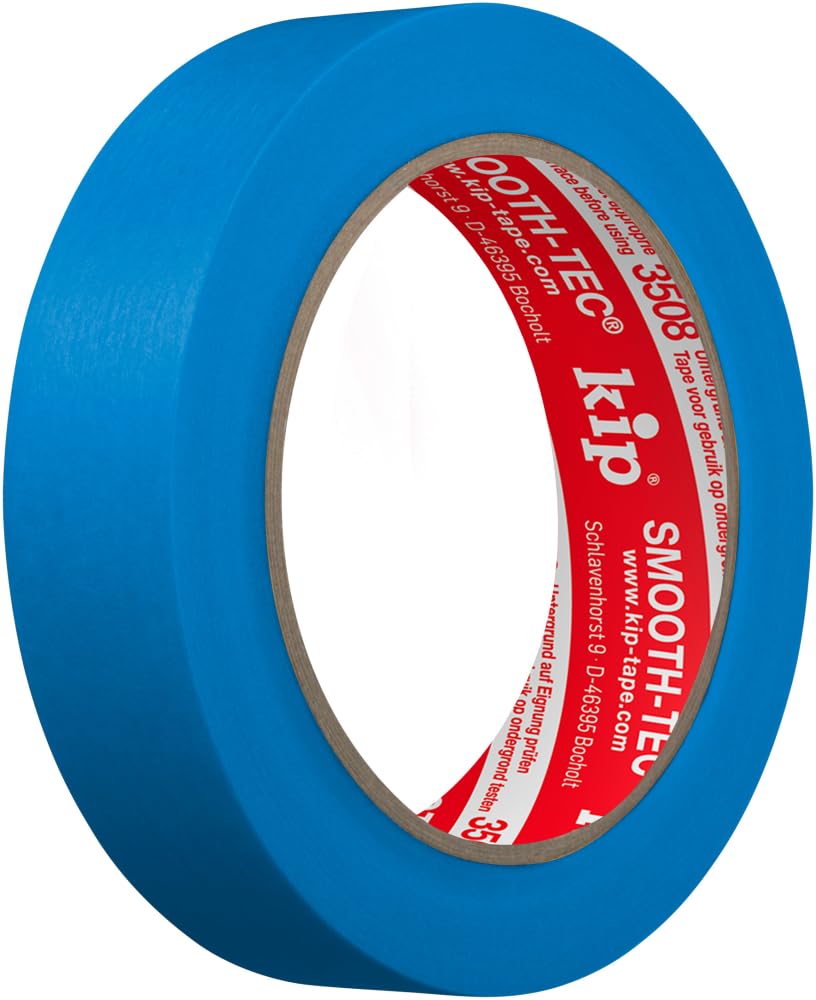kip 3508-23 Painter's Masking Tape 24 mm x 50 m Precise Edges for Professionals Indoor and Outdoor Use Painters and Varnishers