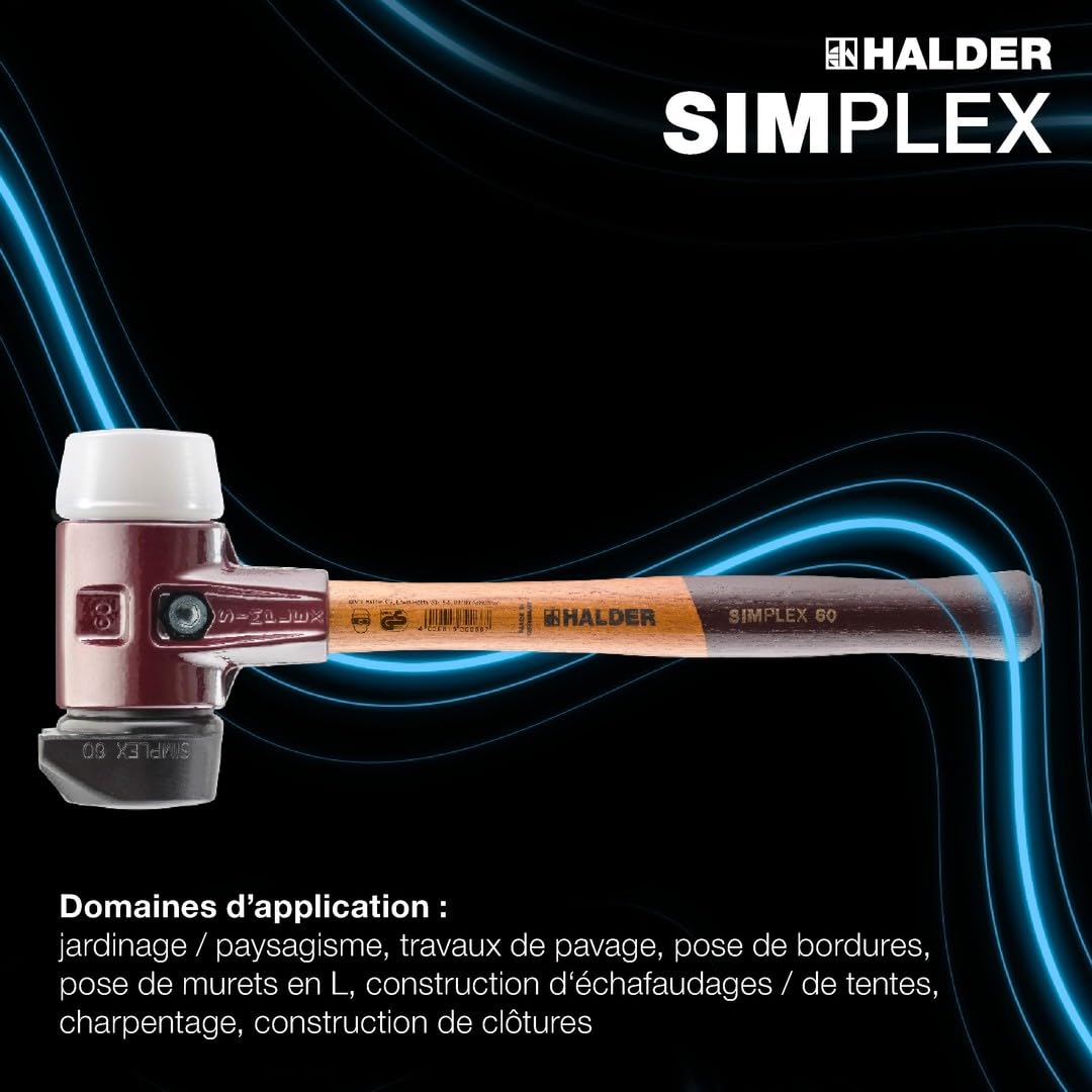 Simplex 3027s025 Kit de démarrage Simplex D80, composition en caoutchouc avec pied/superplastique, ainsi qu'un insert de frappe TPE soft et TPE mid et décapsuleur