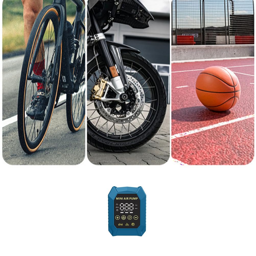 Mała pompka do roweru elektrycznego, z ładowaniem USB Przenośny inflator i pompa deflatora Długotrwała moc Odpowiednia do motocykli i samochodów Rower górski