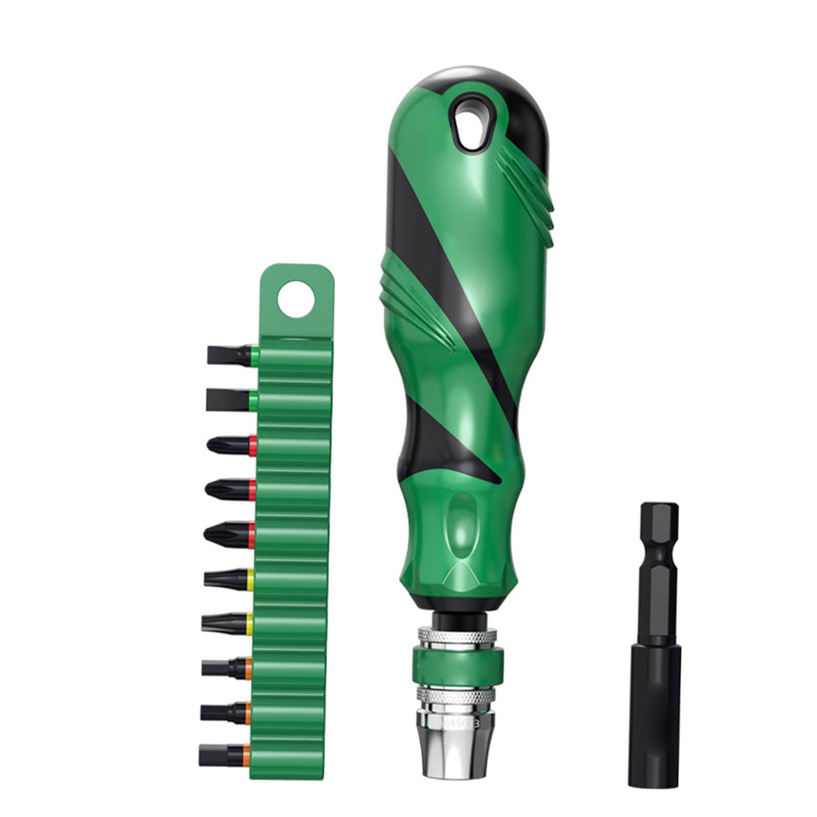 Henygen La615041 Screwdriver Set 10 In 1 Steel Screwdriver Set Household Multifunction Replaceable Head Bits Ratcheting