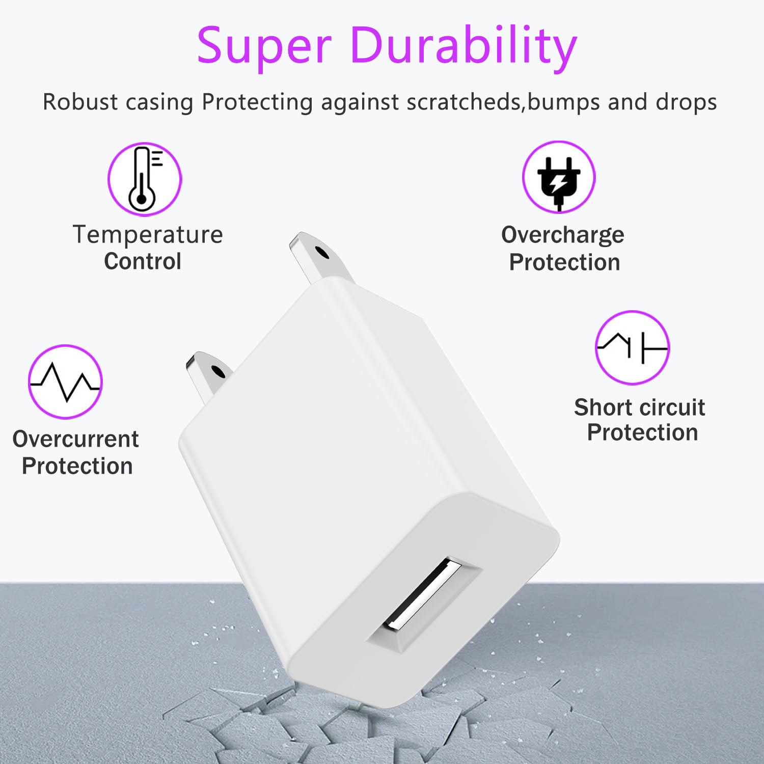 Vibrating Massager Charger Replacement – DC 2.5mm Fast Charging Cable Set for Lovesense, for Tracy’s Dog, and Other Beauty Instruments