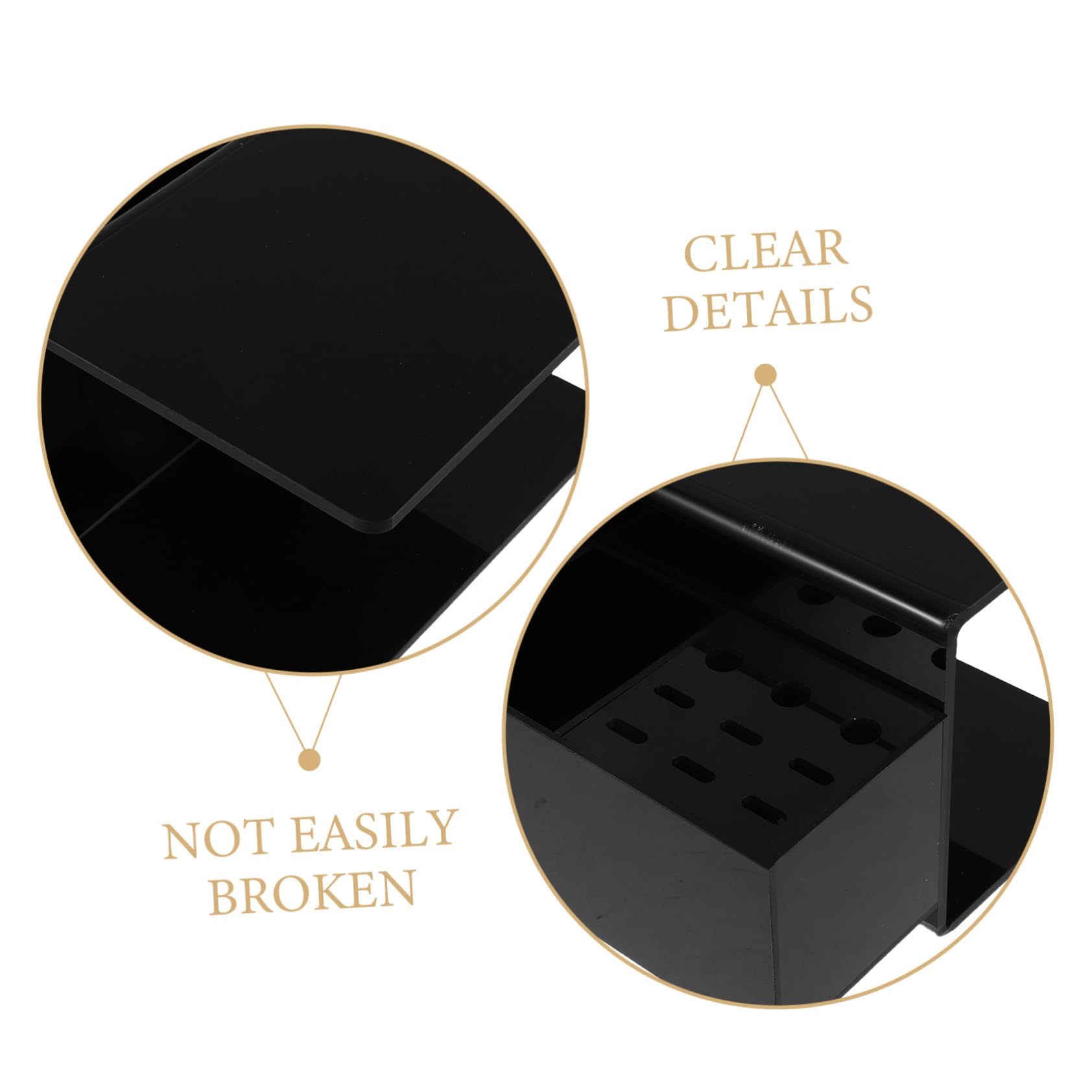 Organizador de Almohadilla para Pestañas con Soporte Desmontable Negro Cojín Cervical Ergonómico para Técnicos de Pestañas Salón Compacto y Fácil de Limpiar