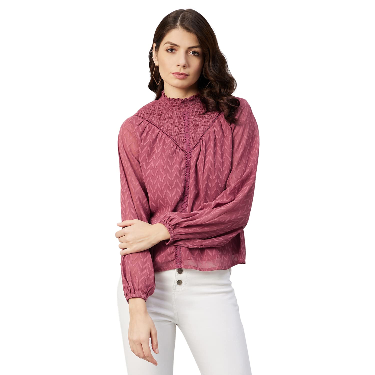 Marie Claire Women’s Regular Fit Blouse Marie Claire Women’s Regular Fit Blouse