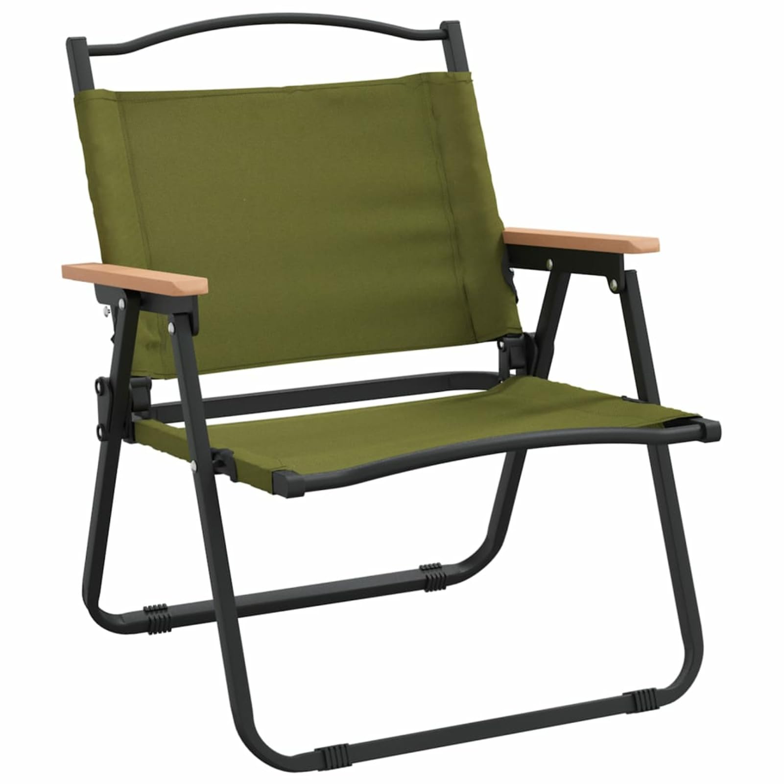 Tidyard Campingstühle 2 STK.Camping-Klappstuhl Picknickstuhl Camping-Stühle Outdoor-Möbel Gartenmöbel Klappbar Strandkorb Picknick Leicht Balkonstuhl 54 x 43 x 59 cm (L x B x H) Oxford-Gewebe Grün