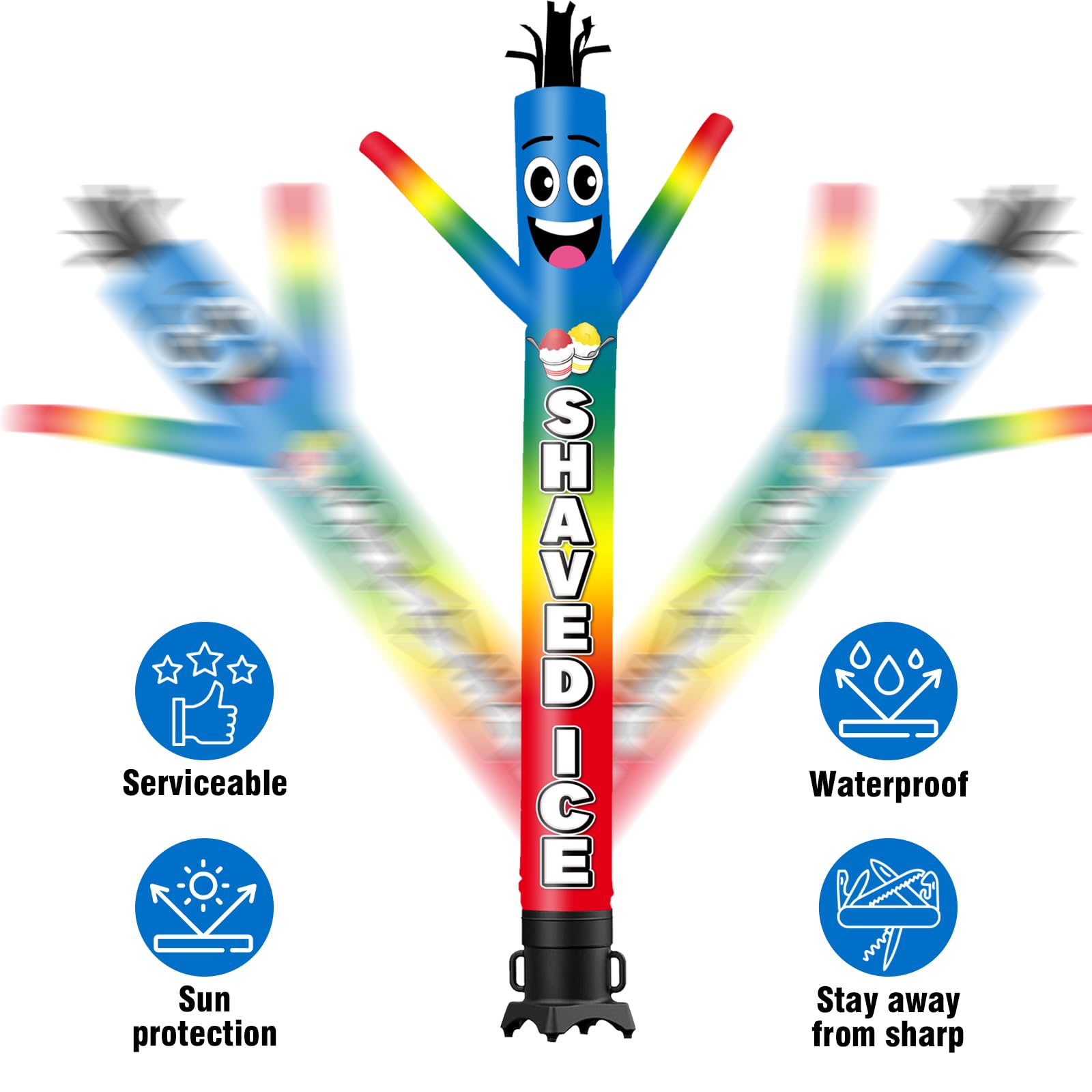 Amazon.com: GOODENY 20FT Tall Inflatable Tube Man Shaved Ice Wacky