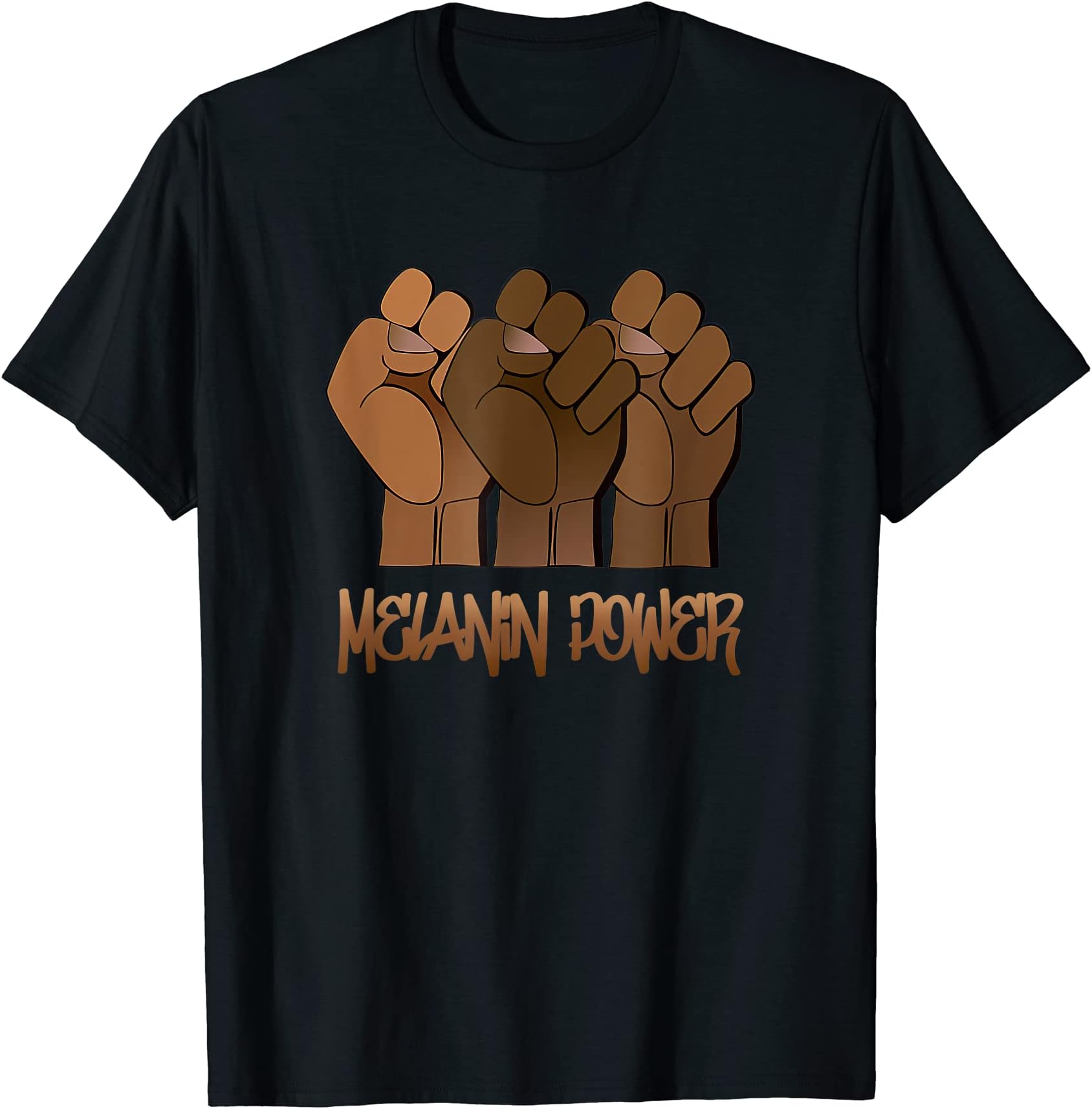Melanin Power for Black History Month Proud People of Color T-Shirt