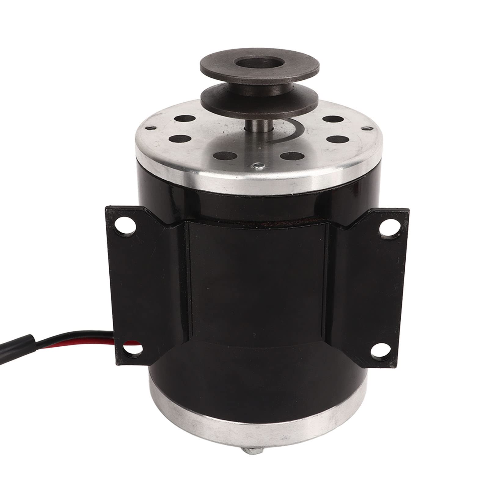 Motor de polea eléctrica de 500W y 48V, motor de CC cepillado de aleación de aluminio, diseño de polea de correa de bajo ruido y alta potencia para bicicleta eléctrica, scooter,