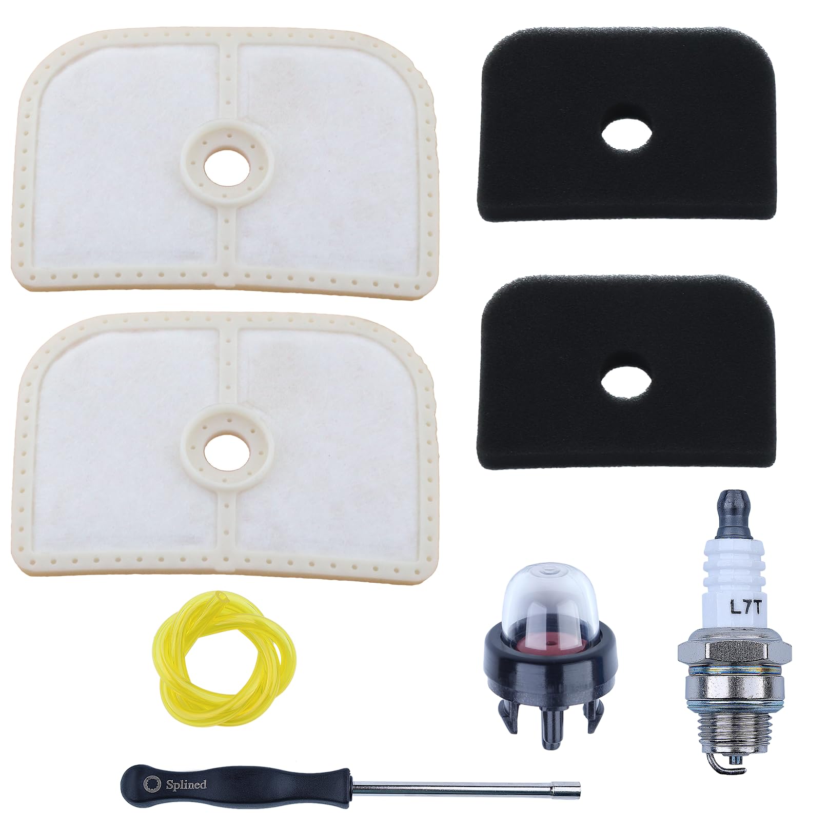 AUMEL Air Filters Tune up Kit with Spark Plug Replaces for 576401601 577851501 for Husqvarna 525L 525LS 525LST 525RJD 525RS Trimmer