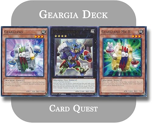 YU-GI-OH! - Cubierta completa de Geargia Xyz
