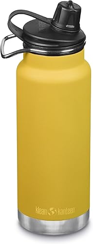 Miniatura 9 de Klean Kanteen TKWide 32oz (con tapa para chug), color negro Negro -,Caléndula,Cepillado inoxidable,https:/ www.Yaxa/dp/undefined