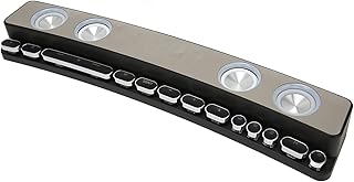 Computer Speakers, HiFi Subwoofer Dynamic RGB PC Gaming Speaker, Bluetooth5.0 PC Desktop Speaker with FM Radio, Alarm Clock, 13 Mechanical Keys for Laptop (Black)