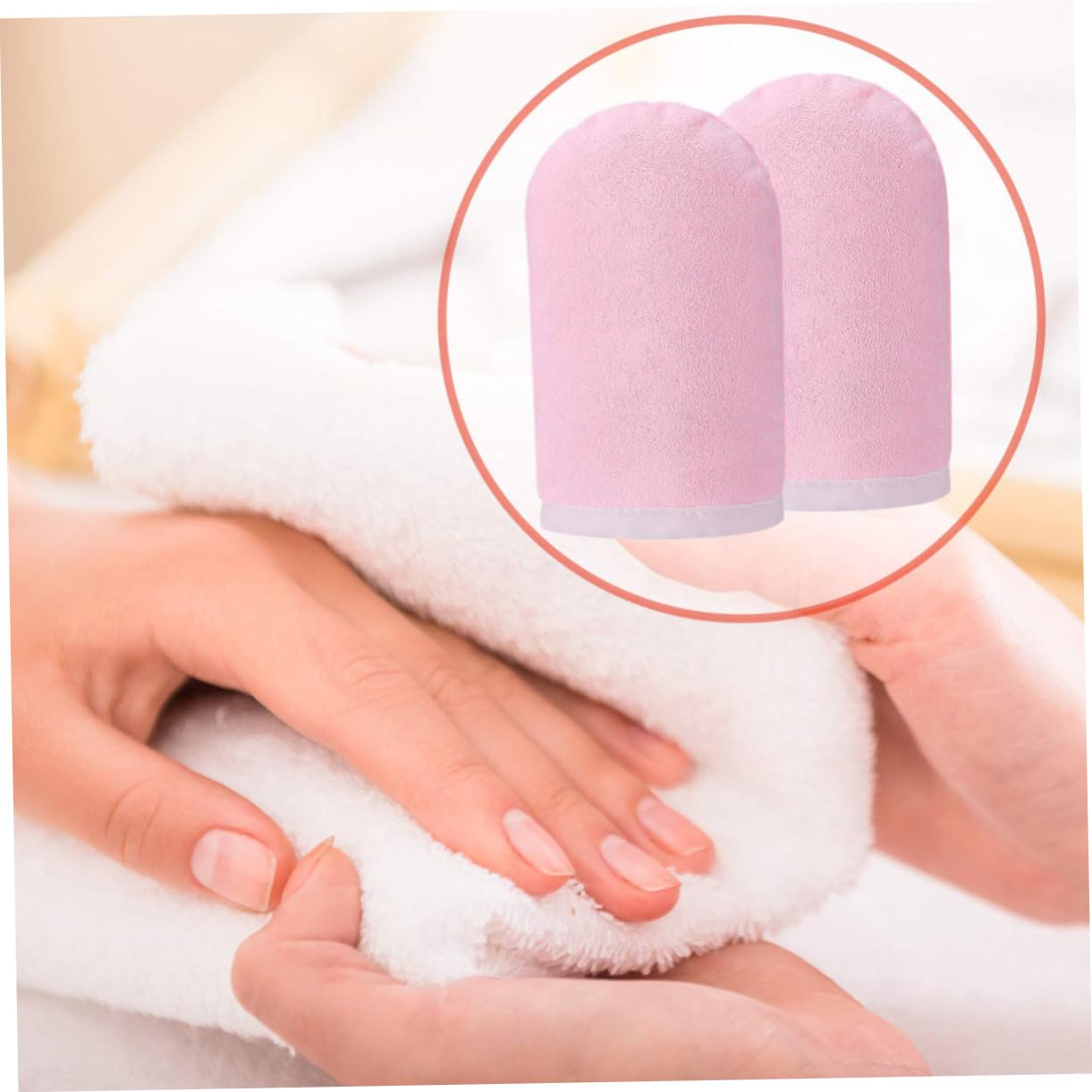 POPETPOP 4 Pares Guantes De Baño De Cera De Parafina Guantes y Patucos De Parafina Cubierta De Pie De Belleza Guantes De Belleza Cosmético Guantes De La Mano