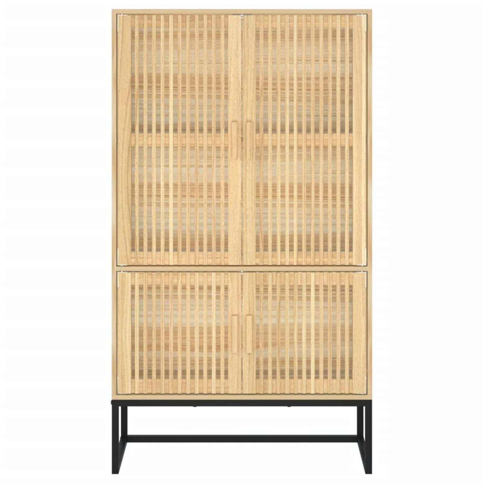 Aparador Alto Madera contrachapada Muebles Salon Mueble Auxiliar salón Mueble aparador Salon 70x35x125 cm