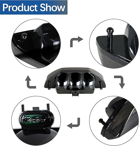 Miniatura 4 de WFLNHB Reemplazo de la lámpara de la luz trasera del freno trasero para Honda TRX 250 300 400 500 700