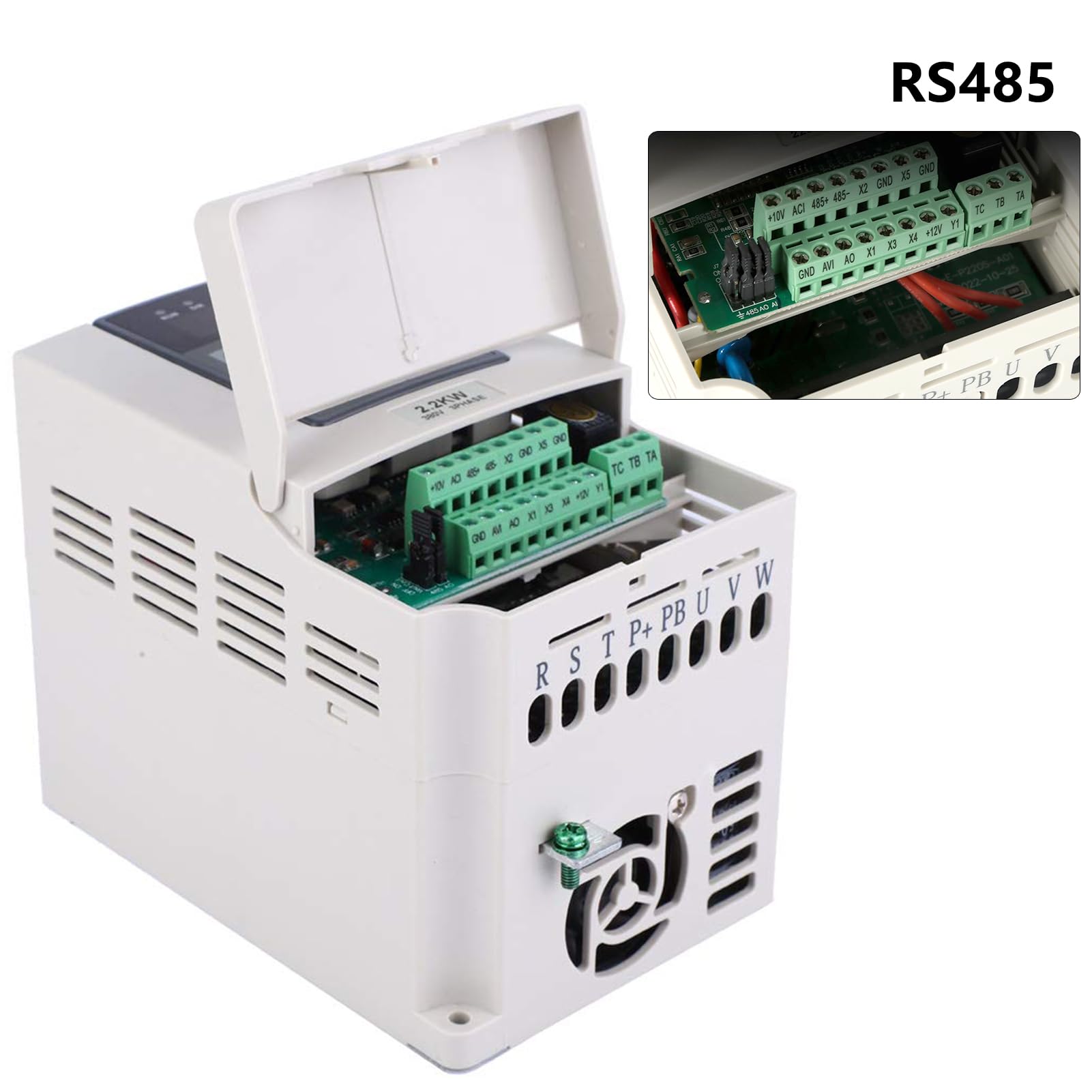 Entrata 220 Uscita 380,2.2kW Variatore di Velocita Motore Ingresso Monofase 220V Uscita Trifase 380V VFD Inverter Variatore di Frequenza Variabile per Controllo Della Velocità del Motore