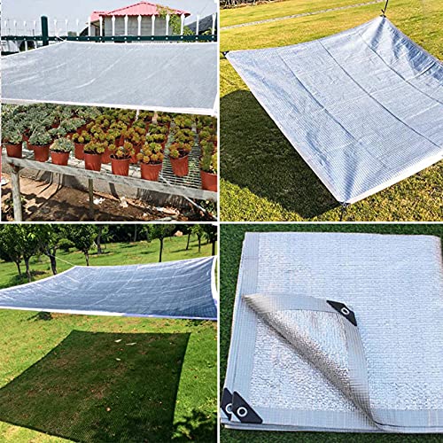 Voile d'ombrage résistant aux UV et filet robuste avec œillets pour jardin 2,1x4,9m